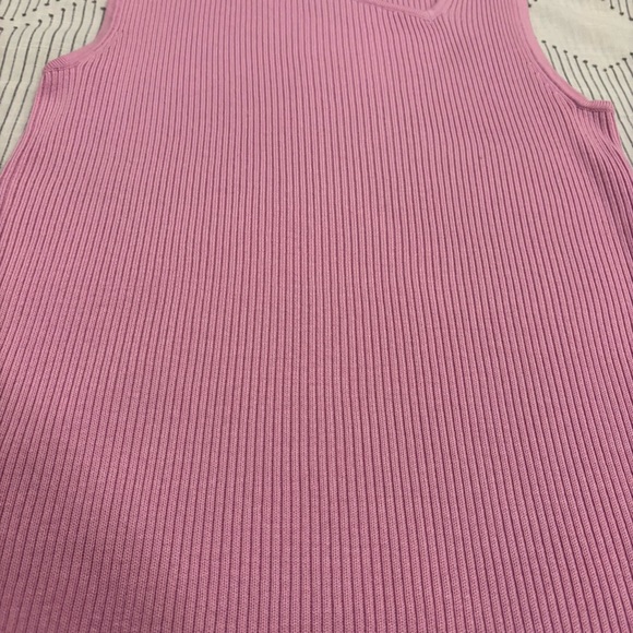 Croft & Barrow Pink Ribbed Tank Top - Picture 4 of 10